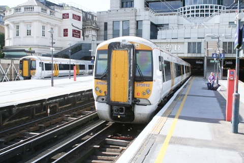 Southeastern class 375 "Electrostar" no. 375612 at London Charing Cross on 28th August 2011