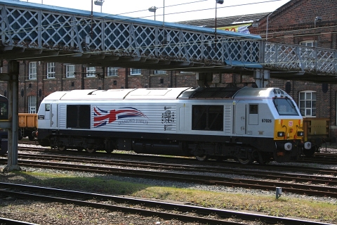 DBS class 67 no. 67026 at Doncaster