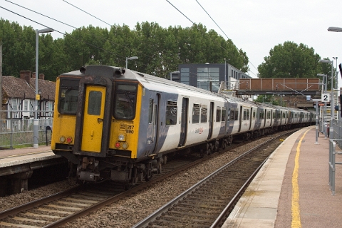 Abellio Greater Anglia, class 317 no. 317890 at Whittlesford Parkway.