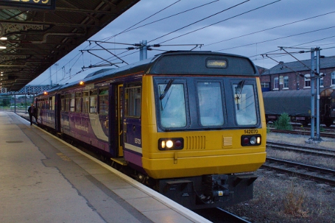 Northern class 142 no. 142070 at Doncaster