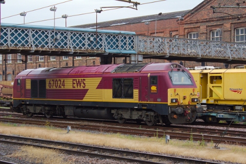 DBS class 67 no. 67024 at Doncaster
