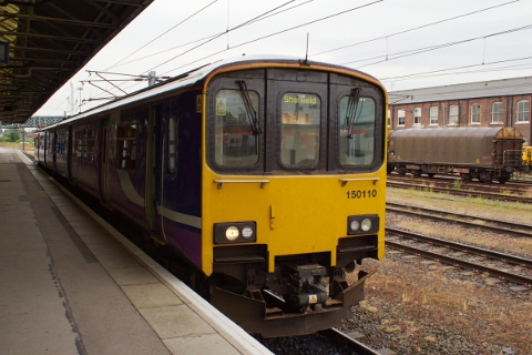 Northern class 150/1 no. 150110 at Doncaster
